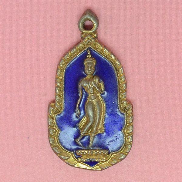 พระลีลาลงยาสีน้ำเงิน