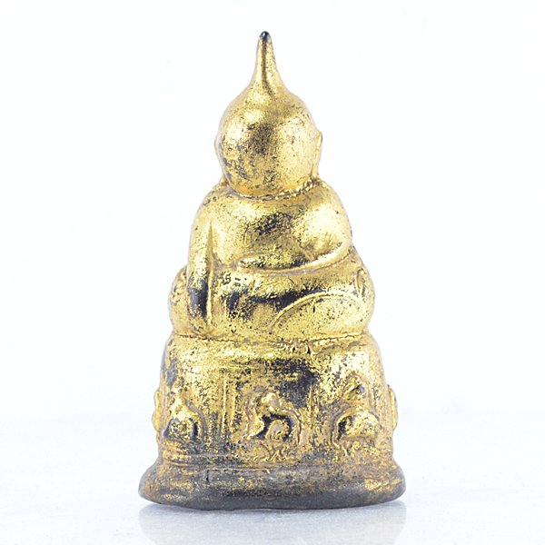พระบัวเข็ม (พระอุปคุต) ฐานกว้าง 2x3.5 นิ่ว สูง