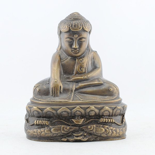 พระบัวเข็ม (พระอุปคุต) ฐานกว้าง 5.5x7 นิ่ว สูง
