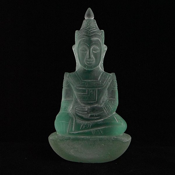 พระแก้วมณีโชติ สีเขียว ขนาด 3.5 x 6 นิ้ว