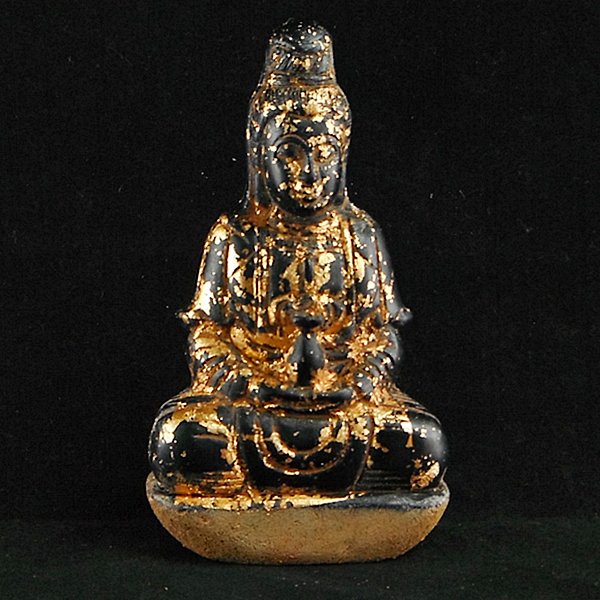 พระแม่กวนอิมแก้วมณีโชติ สีน้ำเงิน ขนาด 3 x 5.5 นิ้ว