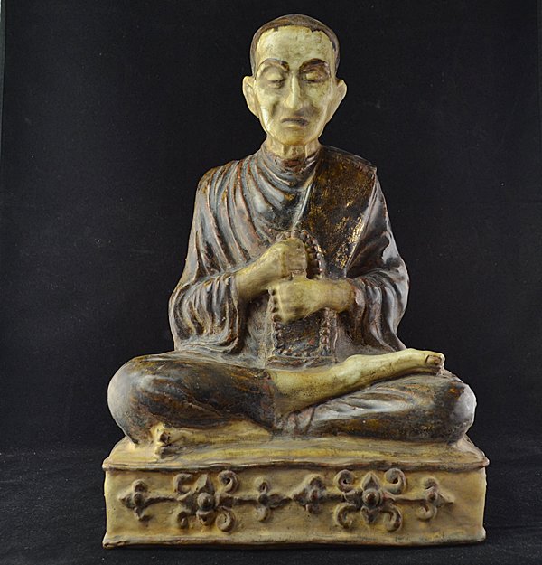 สมเด็จพระพุฒาจารย์(โต พรหมรังษี)เนื้อสังคโลก ฐาน10x15นิ้ว สู